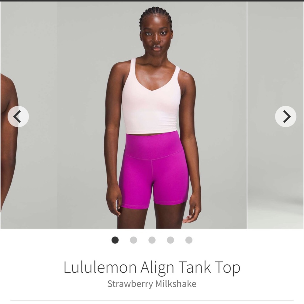 Lululemon Align Tank Top Strawberry Milkshake Sz 6